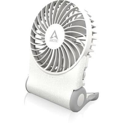 Arctic Summair 2 GB oplaadbare zakventilator met houder, traploos variabele snelheid, looptijd van 4 tot 70 uur, USB-C-aansluiting (inclusief USB-A-kabel) wit Arctic Summair 2 GB oplaadbare zakventilator met houder, traploos variabele snelheid, looptijd van 4 tot 70 uur, USB-C-aansluiting (inclusief USB-A-kabel) wit