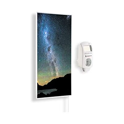Könighaus Infraroodverwarming met foto 800 W + slimme thermostaat en -app, zuinige infrarood wandverwarming met motief, wit frame (17. sterrenhemel 1) App, cadre blanc, motif : 17. Ciel étoilé 1, TÜV SÜD, chauffage mural infrarouge Könighaus Infraroodverwarming met foto 800 W + slimme thermostaat en -app, zuinige infrarood wandverwarming met motief, wit frame (17. sterrenhemel 1) App, cadre blanc, motif : 17. Ciel étoilé 1, TÜV SÜD, chauffage mural infrarouge