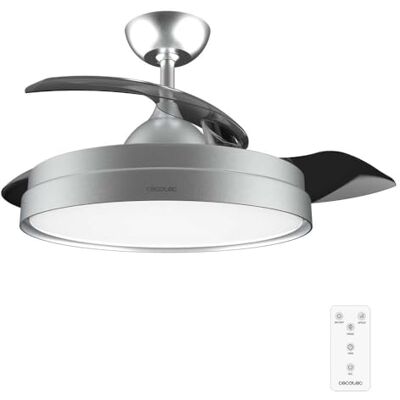 Cecotec EnergySilence Aero 4280 Plafondventilator met intrekbare bladen en Invisible Steel lamp, 40 W, diameter 106 cm, timer, 3 lichttinten, zomer-/winterfunctie Cecotec EnergySilence Aero 4280 Plafondventilator met intrekbare bladen en Invisible Steel lamp, 40 W, diameter 106 cm, timer, 3 lichttinten, zomer-/winterfunctie