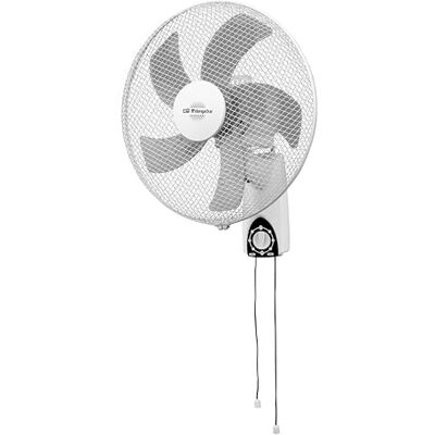 Orbegozo WF 1040 Wandventilator, 45 W, 40 cm, met 3 bedrijfsmodi en 3 snelheden, 5 gebogen vleugels, stil aerodynamisch design, ruimtebesparend binnen Orbegozo WF 1040 Wandventilator, 45 W, 40 cm, met 3 bedrijfsmodi en 3 snelheden, 5 gebogen vleugels, stil aerodynamisch design, ruimtebesparend binnen