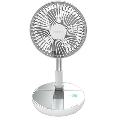 Cecotec EnergySilence 800 FoldAir draagbare telescopische ventilator diameter 20 cm, opvouwbaar en telescopisch, 7200 mAh batterij, 5 bladen, 3 snelheden en eenvoudige bediening Cecotec EnergySilence 800 FoldAir draagbare telescopische ventilator diameter 20 cm, opvouwbaar en telescopisch, 7200 mAh batterij, 5 bladen, 3 snelheden en eenvoudige bediening