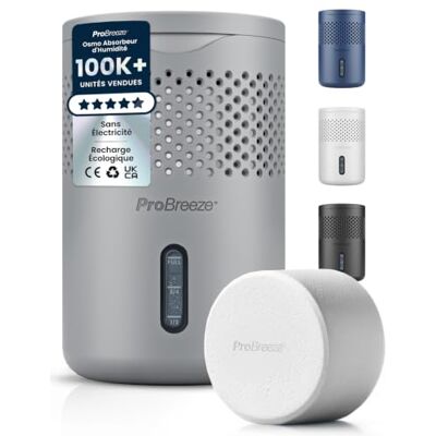Pro Breeze Osmo Luchtontvochtiger, stil en herbruikbaar, tegen vocht, voor huis, slaapkamer, auto, badkamer, 700 g, zonder stroom Pro Breeze Osmo Luchtontvochtiger, stil en herbruikbaar, tegen vocht, voor huis, slaapkamer, auto, badkamer, 700 g, zonder stroom