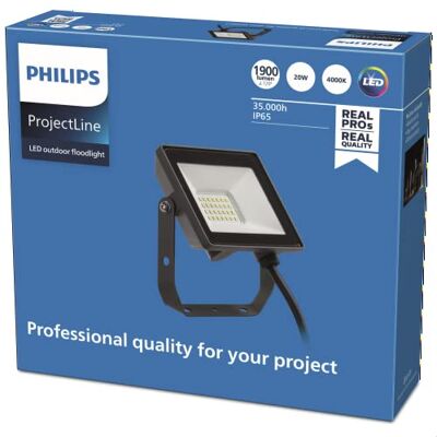 Philips Projectline Floodlight professionele energiezuinige schijnwerper 20 W 4000 K Philips Projectline Floodlight professionele energiezuinige schijnwerper 20 W 4000 K