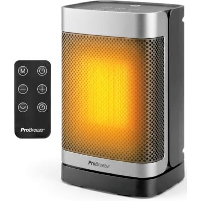 Pro Breeze ThermaCube Keramische extra verwarming, 1500 W, snelle verwarming, 60 graden oscillatie, stil, draagbaar, eco-thermostaat, afstandsbediening en touchpaneel, voor slaapkamer, huis en kantoor Pro Breeze ThermaCube Keramische extra verwarming, 1500 W, snelle verwarming, 60 graden oscillatie, stil, draagbaar, eco-thermostaat, afstandsbediening en touchpaneel, voor slaapkamer, huis en kantoor