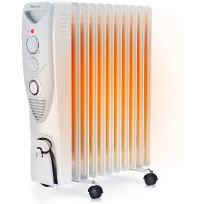 Pro Breeze Badkamerradiator gevuld met olie, 2.500 W, 11 ribben, draagbaar, elektrisch, met geïntegreerde timer, 3 warmtestanden, instelbare thermostaat, geïntegreerde veiligheidskenmerken, wit Pro Breeze Badkamerradiator gevuld met olie, 2.500 W, 11 ribben, draagbaar, elektrisch, met geïntegreerde timer, 3 warmtestanden, instelbare thermostaat, geïntegreerde veiligheidskenmerken, wit