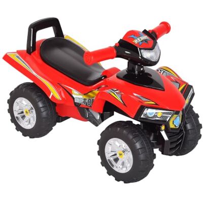 HOMCOM Kinderen Tritor Quad 12-36 maanden, afmetingen: 60 x 38 x 42 cm (L x B x H), lichteffecten, rood/zwart Effets Lumineux et Sonores HOMCOM Kinderen Tritor Quad 12-36 maanden, afmetingen: 60 x 38 x 42 cm (L x B x H), lichteffecten, rood/zwart Effets Lumineux et Sonores