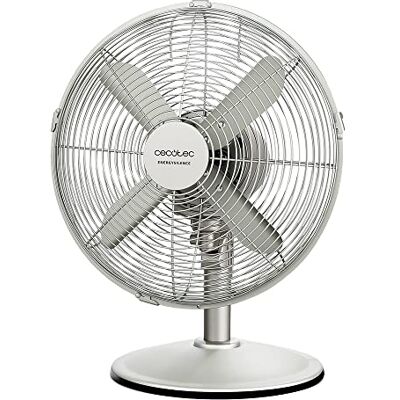 Cecotec EnergySilence 610 SteelDesk Bureauventilator, 40 W, stalen afwerking, diameter 30 cm, 4 bladen, 3 snelheden, oscillatie, in hoogte verstelbaar, maximale veiligheid Cecotec EnergySilence 610 SteelDesk Bureauventilator, 40 W, stalen afwerking, diameter 30 cm, 4 bladen, 3 snelheden, oscillatie, in hoogte verstelbaar, maximale veiligheid