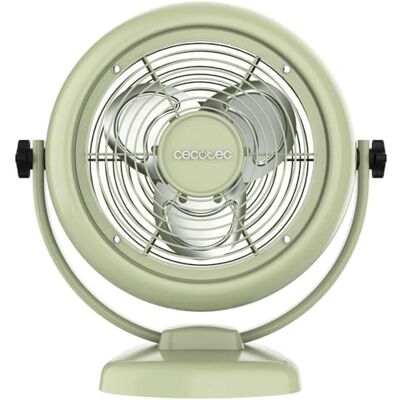 Cecotec EnergySilence 800 RetroDesk Green Tafelventilator 20 W, diameter 25 cm, 3 bladen, 2 snelheden, zorgvuldig design, eenvoudige bediening Cecotec EnergySilence 800 RetroDesk Green Tafelventilator 20 W, diameter 25 cm, 3 bladen, 2 snelheden, zorgvuldig design, eenvoudige bediening
