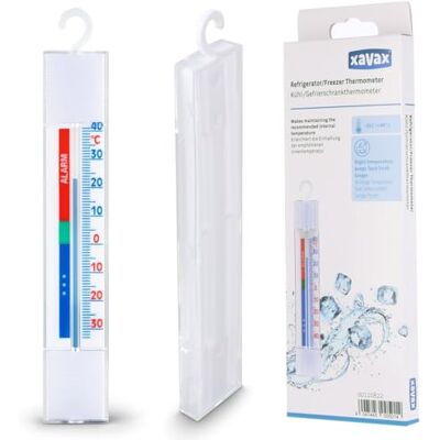 Xavax Hama Analoge thermometer voor koelkasten of vrieskasten (voor ophangen aan koelkasten, vrieskasten, wijnkelder, minibar, min. -35 graden, maximaal 40 graden) wit Xavax Hama Analoge thermometer voor koelkasten of vrieskasten (voor ophangen aan koelkasten, vrieskasten, wijnkelder, minibar, min. -35 graden, maximaal 40 graden) wit