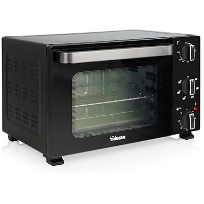Tristar Convectieoven, 20 l, 800 W, compact voor grillen en bakken met temperatuur 90-230 °C, 60 minuten timer en kookplaat met rooster, OV-3652 Tristar Convectieoven, 20 l, 800 W, compact voor grillen en bakken met temperatuur 90-230 °C, 60 minuten timer en kookplaat met rooster, OV-3652