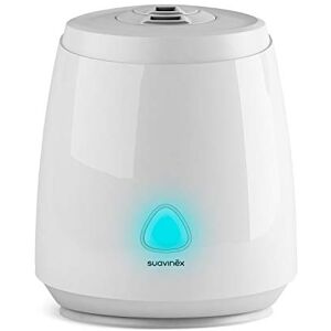 Suavinex , Luchtbevochtiger voor baby's, stille luchtbevochtiger, koude stoom, ultrasone aromatherapie, nachtlicht, grote autonomie, vermogenscontrole, 2,2 l, wit Suavinex , Luchtbevochtiger voor baby's, stille luchtbevochtiger, koude stoom, ultrasone aromatherapie, nachtlicht, grote autonomie, vermogenscontrole, 2,2 l, wit