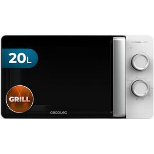 Cecotec Proclean 3110 Flatbed magnetron, inhoud 20 l, 700 W, 6 instelbare standen, rooster van 800 W, vlakke holte voor grote gerechten, verfijnd design, met 3DWave-technologie Cecotec Proclean 3110 Flatbed magnetron, inhoud 20 l, 700 W, 6 instelbare standen, rooster van 800 W, vlakke holte voor grote gerechten, verfijnd design, met 3DWave-technologie