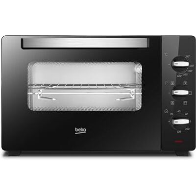 Beko BMOF45B Elektrische oven, geventileerd koken, 45 liter, 2000 W, 5 functies, timer 120 minuten, temperatuur tot 220° zwart Beko BMOF45B Elektrische oven, geventileerd koken, 45 liter, 2000 W, 5 functies, timer 120 minuten, temperatuur tot 220° zwart