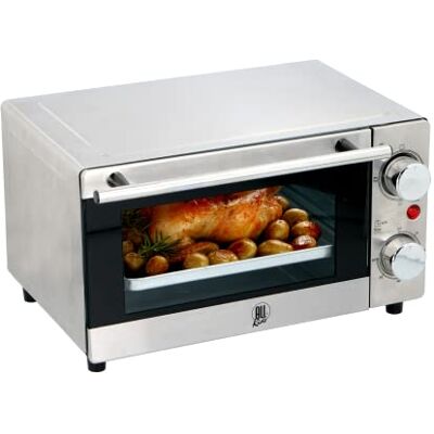 All Ride Elektrische mini-oven, 24 V via sigarettenaansteker, voor onderweg: vrachtwagen, camper of boot, 300 W, 9 liter, roestvrij staal All Ride Elektrische mini-oven, 24 V via sigarettenaansteker, voor onderweg: vrachtwagen, camper of boot, 300 W, 9 liter, roestvrij staal