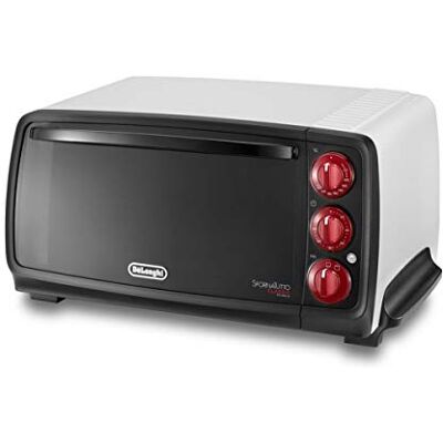 De'Longhi EO14552.W Mini-elektrische koker, inhoud 14 l, 3 kookfuncties, timer met automatische uitschakeling, luchtfriteuse, ovenlicht klaar, vermogen 1400 W, wit De'Longhi EO14552.W Mini-elektrische koker, inhoud 14 l, 3 kookfuncties, timer met automatische uitschakeling, luchtfriteuse, ovenlicht klaar, vermogen 1400 W, wit