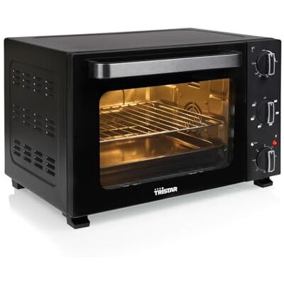 Tristar Convectieoven, inhoud 27 l, 1500 W, 6 warmtestanden, convectiefunctie, timer 90 minuten, thermostaat 90-230 °C, dubbele beglazing, binnenverlichting, accessoires inbegrepen, OV-3627 Tristar Convectieoven, inhoud 27 l, 1500 W, 6 warmtestanden, convectiefunctie, timer 90 minuten, thermostaat 90-230 °C, dubbele beglazing, binnenverlichting, accessoires inbegrepen, OV-3627