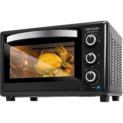 Cecotec Bake & Toast 3090 Gyro Convectie-oven met braadpan, 30 l, zwart, 1500 W, 5 bedrijfsmodi, gelijkmatig koken, binnenverlichting, dubbele glazen deur Cecotec Bake & Toast 3090 Gyro Convectie-oven met braadpan, 30 l, zwart, 1500 W, 5 bedrijfsmodi, gelijkmatig koken, binnenverlichting, dubbele glazen deur