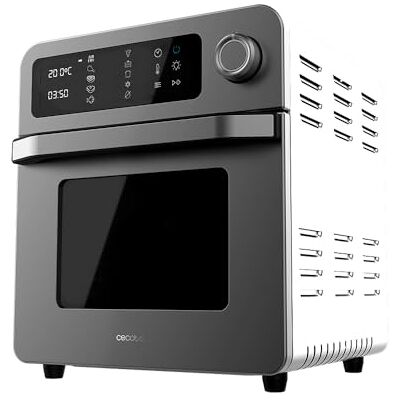Cecotec Bake & Fry 1500 Touch Frituuroven, 15 liter, 1700 W, gezondere resultaten, touchscreen, 10 vooraf ingestelde menu's, roestvrij staal, 60-230 °, accessoireset Cecotec Bake & Fry 1500 Touch Frituuroven, 15 liter, 1700 W, gezondere resultaten, touchscreen, 10 vooraf ingestelde menu's, roestvrij staal, 60-230 °, accessoireset