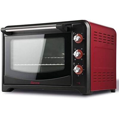 Girmi FE42 Elektrische oven, 2000 W, roestvrij staal, rood Girmi FE42 Elektrische oven, 2000 W, roestvrij staal, rood