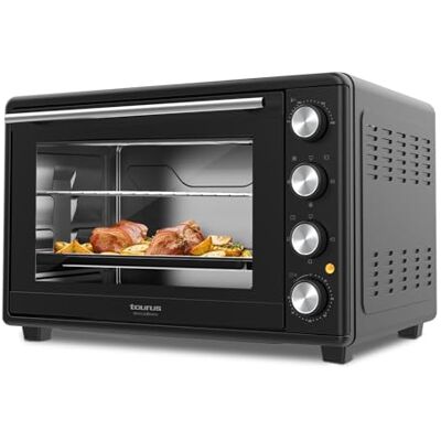 Taurus Horizon 45 elektrische oven 2000 W capaciteit 45 l 15 kookmodi timer 90 minuten Stay On systeem brandbeveiliging Rotisserie accessoires Taurus Horizon 45 elektrische oven 2000 W capaciteit 45 l 15 kookmodi timer 90 minuten Stay On systeem brandbeveiliging Rotisserie accessoires