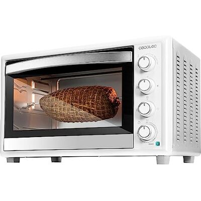 Cecotec Tafelconvectieoven 46 l Bake & Toast 4600 Gyro White. 2000 W Binnenverlichting 12 functies Temperatuur tot 230° Dubbele beglazing met roterende rotisserie Cecotec Tafelconvectieoven 46 l Bake & Toast 4600 Gyro White. 2000 W Binnenverlichting 12 functies Temperatuur tot 230° Dubbele beglazing met roterende rotisserie