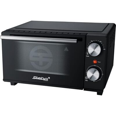 Steba Mini-oven met volume van 9 liter, boven- en onderwarmte, pizzadiepte tot 22 cm diameter, 2 inzetplaten, KB M9 Steba Mini-oven met volume van 9 liter, boven- en onderwarmte, pizzadiepte tot 22 cm diameter, 2 inzetplaten, KB M9