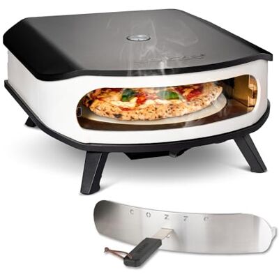 cozze Gasoven met roterende steen – vermogen 6,0 kW, perfect koken van pizza's Ø 42,5 cm, geïntegreerde thermometer, verzinkt staal cozze Gasoven met roterende steen – vermogen 6,0 kW, perfect koken van pizza's Ø 42,5 cm, geïntegreerde thermometer, verzinkt staal