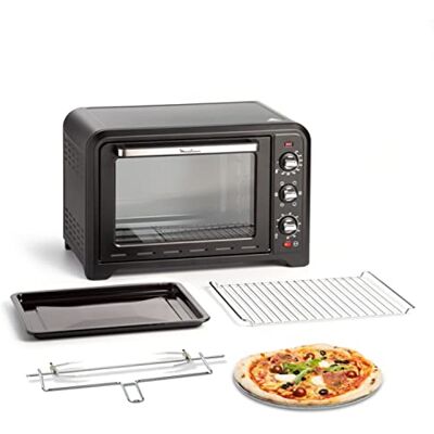 Moulinex OX485810 Optimo Elektrische oven, 39 l, recirculatie, traditioneel, barbecue, bakken, waterbad, ontdooien Moulinex OX485810 Optimo Elektrische oven, 39 l, recirculatie, traditioneel, barbecue, bakken, waterbad, ontdooien
