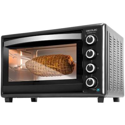 Cecotec Tafelconvectieoven Bake & Toast 4600 Gyro Zwart, 46 liter, 2000 W, binnenverlichting, 12 functies, temperatuur tot 230 graden, dubbele beglazing met draaiende braadpan Cecotec Tafelconvectieoven Bake & Toast 4600 Gyro Zwart, 46 liter, 2000 W, binnenverlichting, 12 functies, temperatuur tot 230 graden, dubbele beglazing met draaiende braadpan