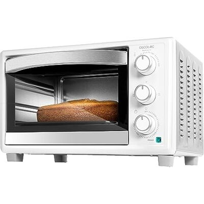 Cecotec Bake&Toast 2300 White tafeloven, 23 liter, 1500 W, tot 230 °C, 3 warmtestanden: grill, basiswarmte en gecombineerd, dubbele beglazing, timer 60 min, opvangbak Cecotec Bake&Toast 2300 White tafeloven, 23 liter, 1500 W, tot 230 °C, 3 warmtestanden: grill, basiswarmte en gecombineerd, dubbele beglazing, timer 60 min, opvangbak