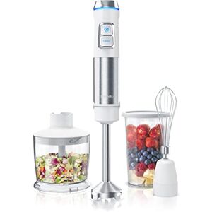 arendo Staafmixer van roestvrij staal 1200 W Puree mixer Continue snelheid 4-bladig mes Maatbeker van 800 ml Garde Afneembare mengvoet arendo Staafmixer van roestvrij staal 1200 W Puree mixer Continue snelheid 4-bladig mes Maatbeker van 800 ml Garde Afneembare mengvoet