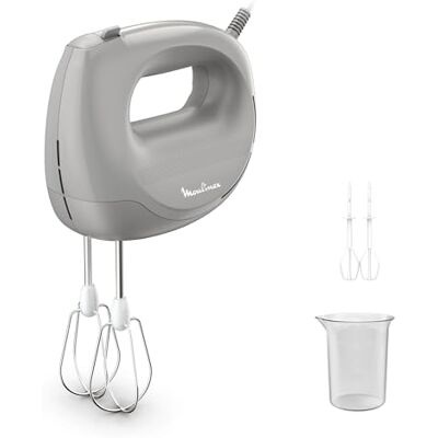 Moulinex Handmixer Easy Max 5 snelheden, grijs – keukenmixer – 300 W Moulinex Handmixer Easy Max 5 snelheden, grijs – keukenmixer – 300 W