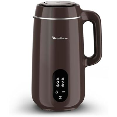 Moulinex Multisoup, verwarmde blender met 6 automatische programma's, fluweelzachte soepen of met stukken, koken en mengen, versterkte veiligheid, bruin/zwart, LM5629F0 Moulinex Multisoup, verwarmde blender met 6 automatische programma's, fluweelzachte soepen of met stukken, koken en mengen, versterkte veiligheid, bruin/zwart, LM5629F0