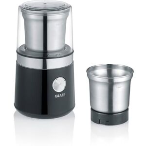 GRAEF. Gref CM102 Elektrische kruidenmolen met dubbel lemmetsysteem, 200 W, zwart GRAEF. Gref CM102 Elektrische kruidenmolen met dubbel lemmetsysteem, 200 W, zwart