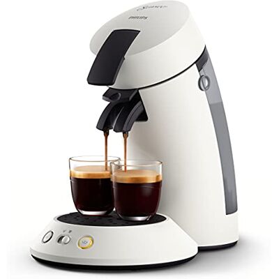 Philips Senseo Original Plus Koffiepadapparaat 2 Koffievariaties (Mild en Intens) -Zet 1 of 2 Kopjes Tegelijk -0.7 Liter Waterreservoir -Matte afwerking -Intensiteit selectie -Wit -CSA210/10 Philips Senseo Original Plus Koffiepadapparaat 2 Koffievariaties (Mild en Intens) -Zet 1 of 2 Kopjes Tegelijk -0.7 Liter Waterreservoir -Matte afwerking -Intensiteit selectie -Wit -CSA210/10
