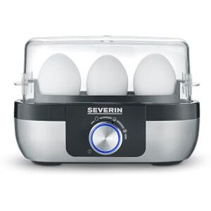 Severin Italia EK 3163 controle van de kooktijd. Compact, praktisch en van hoge waarde. Eierkoker voor kleine gezinnen, geborsteld roestvrij staal/zwart Severin Italia EK 3163 controle van de kooktijd. Compact, praktisch en van hoge waarde. Eierkoker voor kleine gezinnen, geborsteld roestvrij staal/zwart