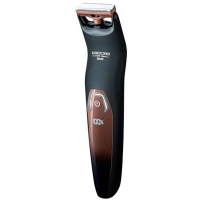 Beurer HR 6000 Body Groomer Lichaamstrimmer voor nat en droog scheren van gezicht en lichaam Dubbelzijdig roestvrijstalen lemmet Verstelbare kambevestiging Beurer HR 6000 Body Groomer Lichaamstrimmer voor nat en droog scheren van gezicht en lichaam Dubbelzijdig roestvrijstalen lemmet Verstelbare kambevestiging