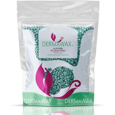 Dermawax Aloë Vera Waxparels, 400 g, professionele ontharing, zacht en effectief, Braziliaans, bikini, wenkbrauwen, gezicht, benen, zonder stofband, gevoelige huid, gemaakt in Italië Dermawax Aloë Vera Waxparels, 400 g, professionele ontharing, zacht en effectief, Braziliaans, bikini, wenkbrauwen, gezicht, benen, zonder stofband, gevoelige huid, gemaakt in Italië