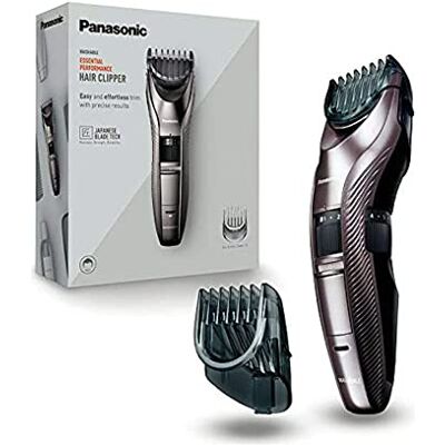 Panasonic Personalcare ER-GC63-H503 Tondeuse 40 snijhoogtes 2 accessoires, 40 minuten draadloos gebruik, volledig opladen in 8 uur, wasbaar, grijs Panasonic Personalcare ER-GC63-H503 Tondeuse 40 snijhoogtes 2 accessoires, 40 minuten draadloos gebruik, volledig opladen in 8 uur, wasbaar, grijs
