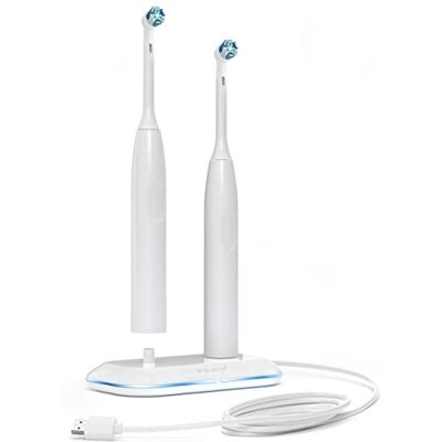 GALVANOX 2-in-1 dubbele tandenborsteloplader compatibel met Oral B elektrische tandenborstels, vervanging voor 3757 werkt met Braun OralB Pro Advantage Smart Genius modellen GALVANOX 2-in-1 dubbele tandenborsteloplader compatibel met Oral B elektrische tandenborstels, vervanging voor 3757 werkt met Braun OralB Pro Advantage Smart Genius modellen