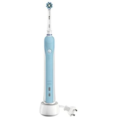 Oral-B Pro 1700 Elektrische tandenborstel oplaadbaar met 1 blauwe handgreep en 1 CrossAction borstel, blauw, 3D-technologie, verwijdert tot 100% tandplak Oral-B Pro 1700 Elektrische tandenborstel oplaadbaar met 1 blauwe handgreep en 1 CrossAction borstel, blauw, 3D-technologie, verwijdert tot 100% tandplak