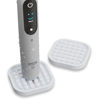 qikfresh Elektrische tandenborstelhouder 2 stuks (wit) Hygiënische basis voor elektrische borstels compatibel met Oral-B, iO, Philips Sonicare siliconen houder qikfresh Elektrische tandenborstelhouder 2 stuks (wit) Hygiënische basis voor elektrische borstels compatibel met Oral-B, iO, Philips Sonicare siliconen houder