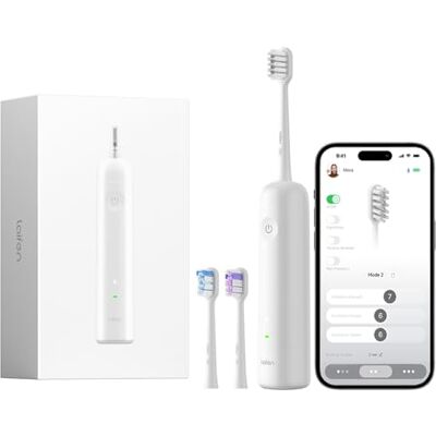 Laifen Wave Elektrische tandenborstel voor volwassenen, oscillatie en trilling, met 3 borstelkoppen, IPX7, waterdicht, magnetisch, oplaadbaar, voor reizen, wit Laifen Wave Elektrische tandenborstel voor volwassenen, oscillatie en trilling, met 3 borstelkoppen, IPX7, waterdicht, magnetisch, oplaadbaar, voor reizen, wit