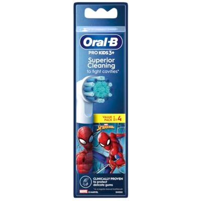Oral-B Pro Kids + 3 Spiderman reservekop Oral-B Pro Kids + 3 Spiderman reservekop