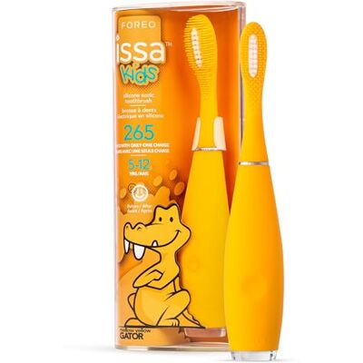 FOREO ISSA Kids elektrische tandenborstel, zeer hygiënisch, kindertandenborstels, 5-12 jaar, tanden, tandvlees, wangen en tong, reisaccessoires, waterdicht, 265 dagen/USB-oplaadbaar, geel FOREO ISSA Kids elektrische tandenborstel, zeer hygiënisch, kindertandenborstels, 5-12 jaar, tanden, tandvlees, wangen en tong, reisaccessoires, waterdicht, 265 dagen/USB-oplaadbaar, geel