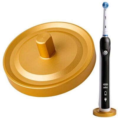 Relsy Compatibel met Oral-B elektrische tandenborstelhouders voor badkamer, aluminium, alleen compatibel met Oral B elektrische tandenborstels (Oral B/Goud) Relsy Compatibel met Oral-B elektrische tandenborstelhouders voor badkamer, aluminium, alleen compatibel met Oral B elektrische tandenborstels (Oral B/Goud)