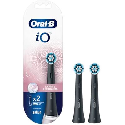 Oral-B iO Tandenborstel voor elektrische tandenborstel, zacht, tandenreiniging, , zwart, 2 stuks Oral-B iO Tandenborstel voor elektrische tandenborstel, zacht, tandenreiniging, , zwart, 2 stuks