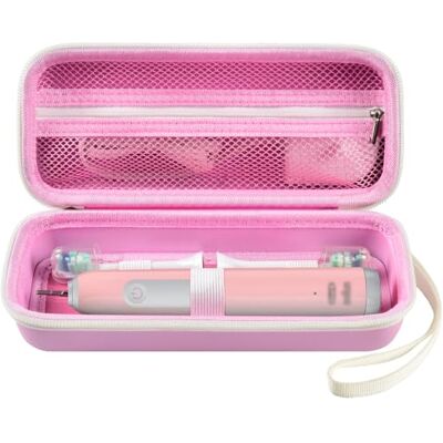 Boobowl Hoes compatibel met Philips Sonicare ProtectiveClean voor Oral-B tandenborstels, voor Philips elektrische tandenborstels, reisopbergdoos voor Oral-B Pro en Chager en accessoires (roze) Boobowl Hoes compatibel met Philips Sonicare ProtectiveClean voor Oral-B tandenborstels, voor Philips elektrische tandenborstels, reisopbergdoos voor Oral-B Pro en Chager en accessoires (roze)