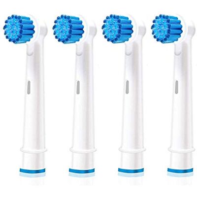 Hippie Hype 4 stuks gevoelige tandenborstelkoppen geschikt voor Braun Oral-B elektrische tandenborstels Hippie Hype 4 stuks gevoelige tandenborstelkoppen geschikt voor Braun Oral-B elektrische tandenborstels