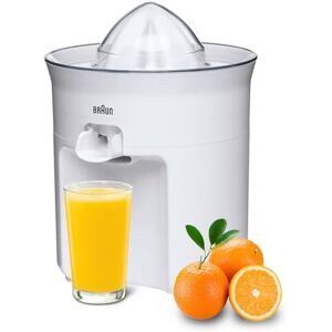 Braun CitrusQuick 3 CJ3050WH, elektrische citruspers, DirectServe, anti-druppel, automatische start/stop, deksel inbegrepen, vaatwasmachinebestendig, 60 W, wit Braun CitrusQuick 3 CJ3050WH, elektrische citruspers, DirectServe, anti-druppel, automatische start/stop, deksel inbegrepen, vaatwasmachinebestendig, 60 W, wit